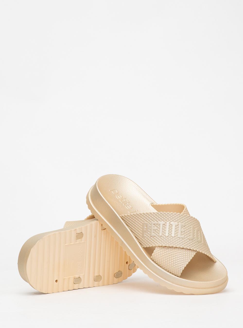 Chinelo Petite Jolie Smash Metalizado Ouro PJ6812IIA