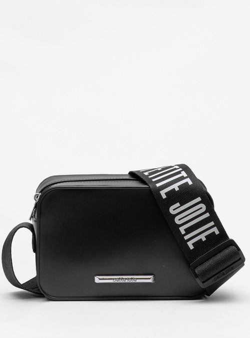 Bolsa Petite Jolie Pop Matte Preto/Prata PJ11295