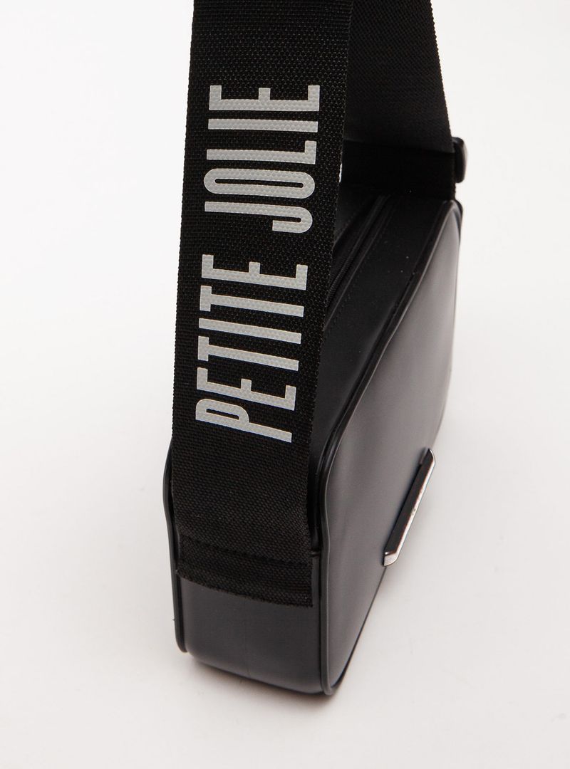 Bolsa Petite Jolie Pop Matte Preto/Prata PJ11295