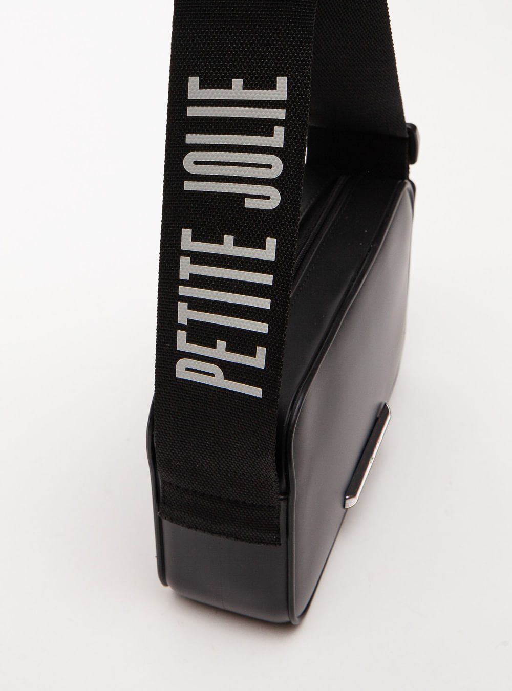 Bolsa Petite Jolie Pop Matte Preto/Prata PJ11295