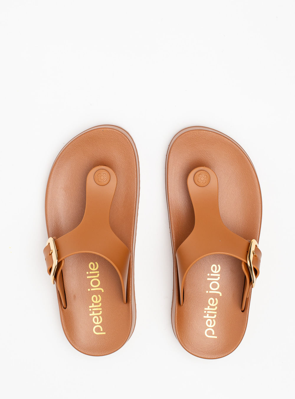 Chinelo Petite Jolie Day Doce De Leite PJ7499