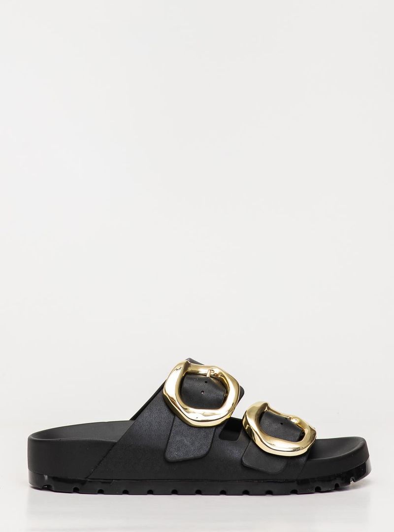 Chinelo Petite Jolie Lovin' Flat Preto PJ7731