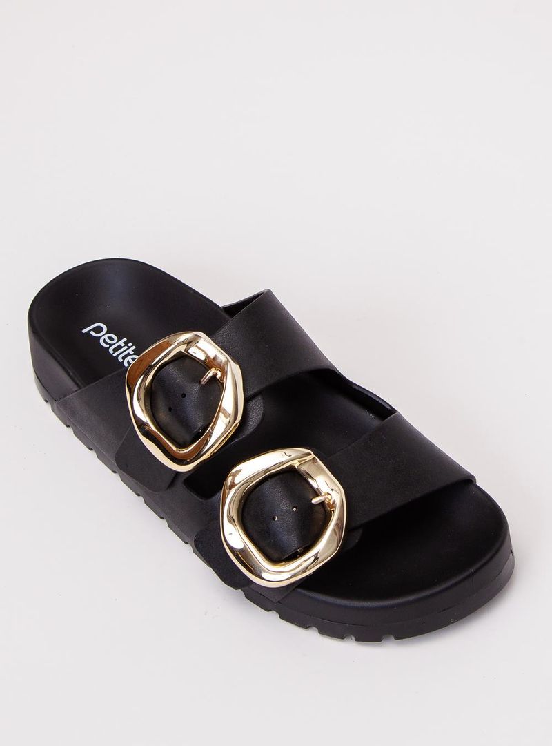 Chinelo Petite Jolie Lovin' Flat Preto PJ7731