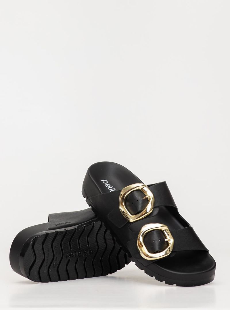 Chinelo Petite Jolie Lovin' Flat Preto PJ7731