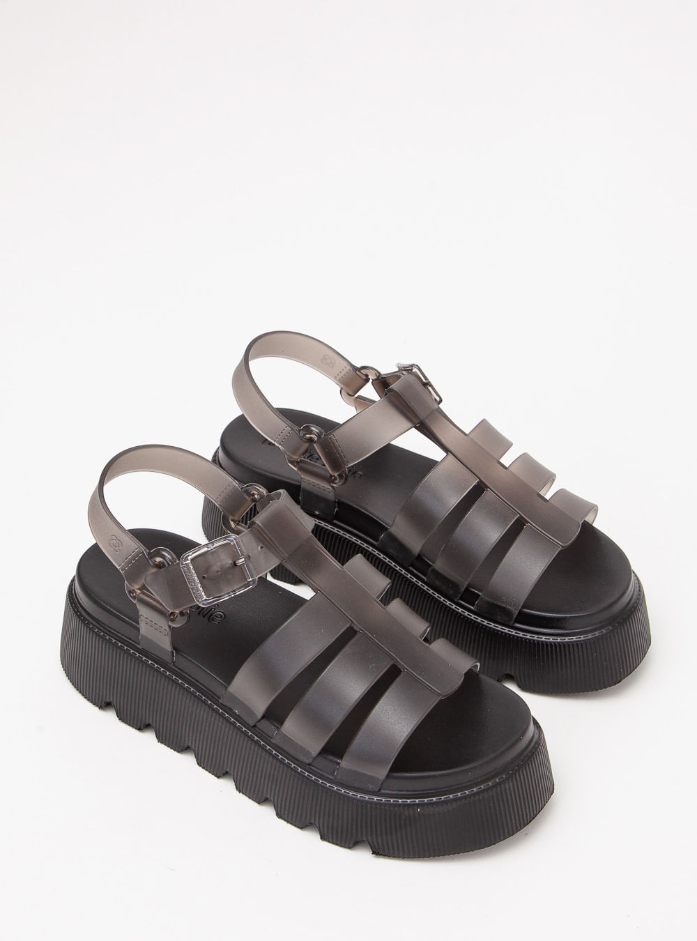 Sandália Petite Jolie Flow Sandal Preto Translúcido PJ7561