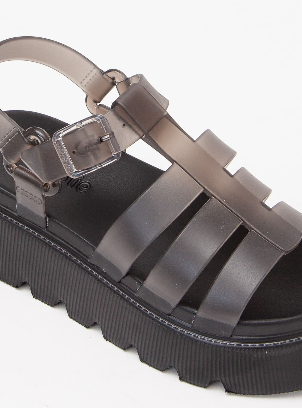 Sandália Petite Jolie Flow Sandal Preto Translúcido PJ7561