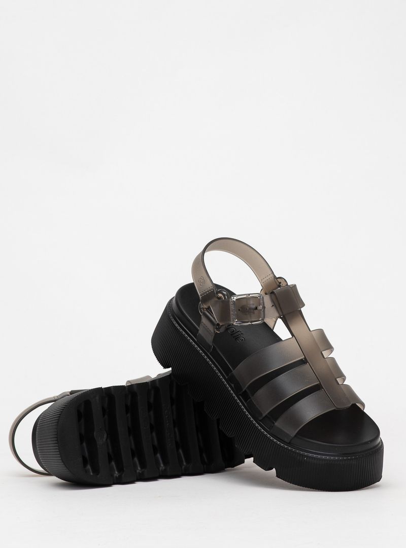 Sandália Petite Jolie Flow Sandal Preto Translúcido PJ7561