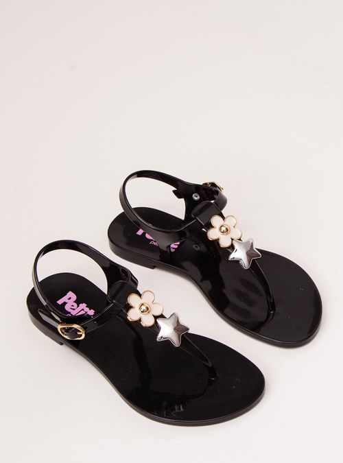 Sandália Petite Jolie Noah In Preto PJ7763IN