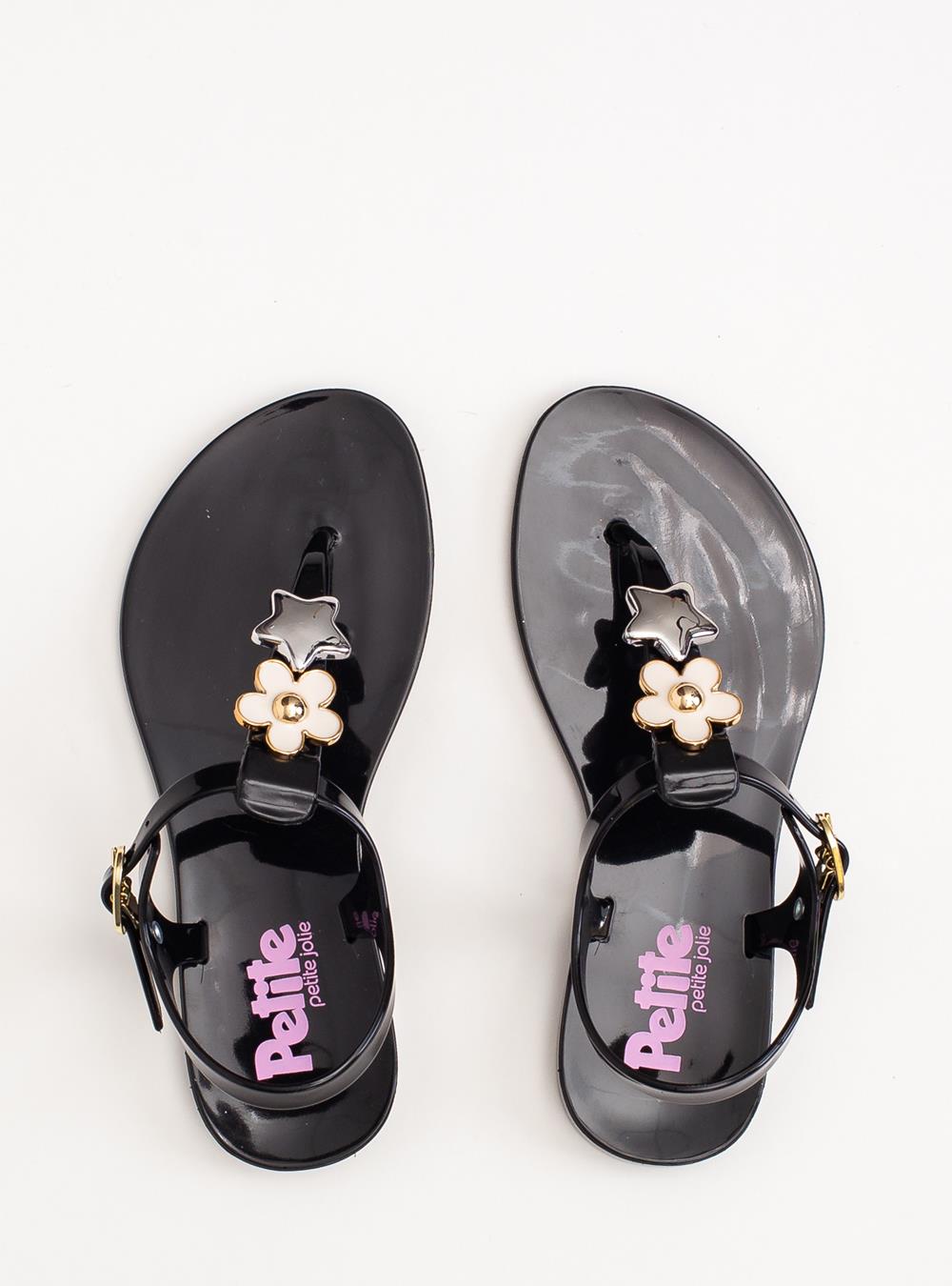 Sandália Petite Jolie Noah In Preto PJ7763IN