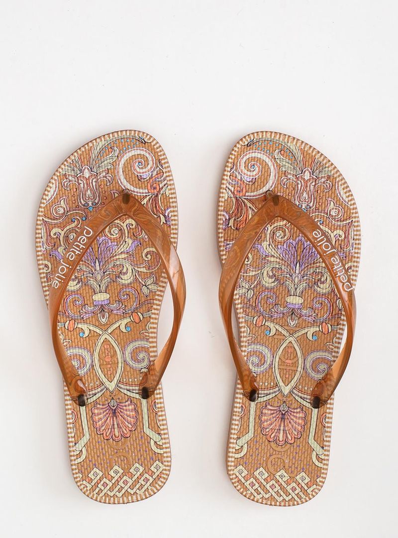 Chinelo Petite Jolie Fresh Doce Leite Arabesco 2 PJ6969