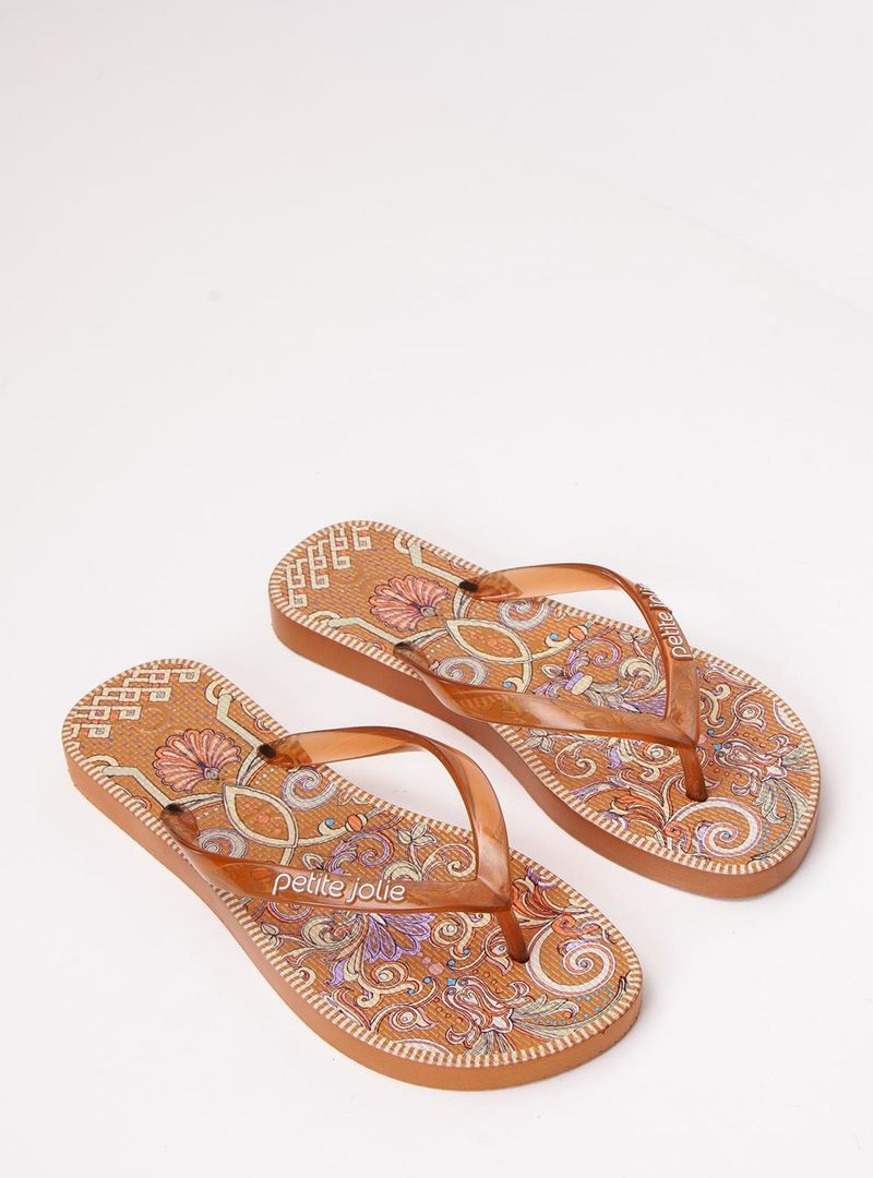 Chinelo Petite Jolie Fresh Doce Leite Arabesco 2 PJ6969