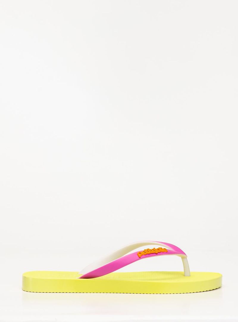 Chinelo Petite Jolie Fresh White/Limão/Rosa Pink PJ7638