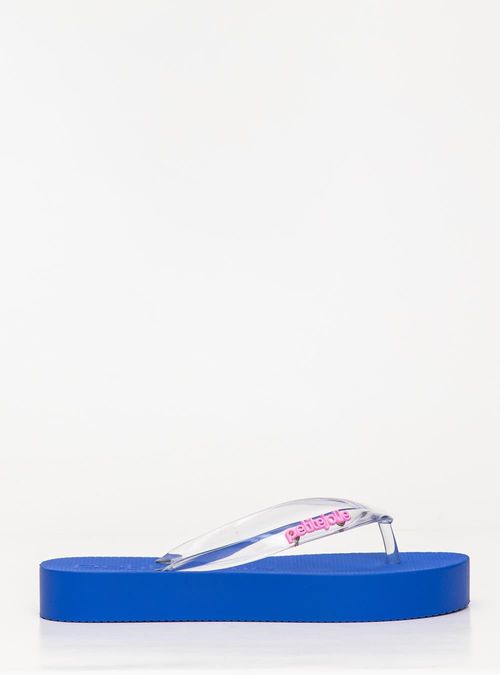 Chinelo Petite Jolie Fresh Up Translúcido/Royal PJ7321