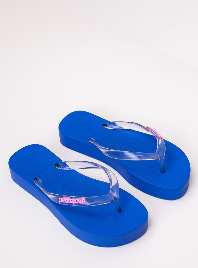 Chinelo Petite Jolie Fresh Up Translúcido/Royal PJ7321