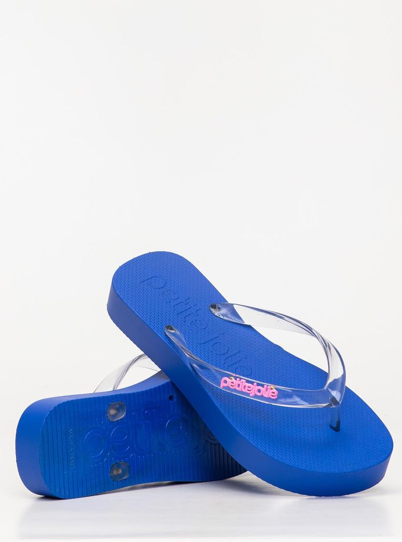Chinelo Petite Jolie Fresh Up Translúcido/Royal PJ7321