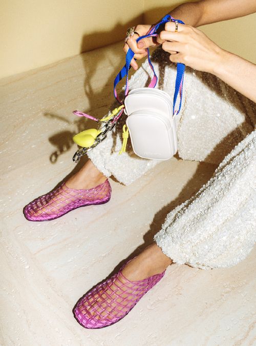 Sapatilha Petite Jolie Mesh Chiclete Translúcido PJ7760