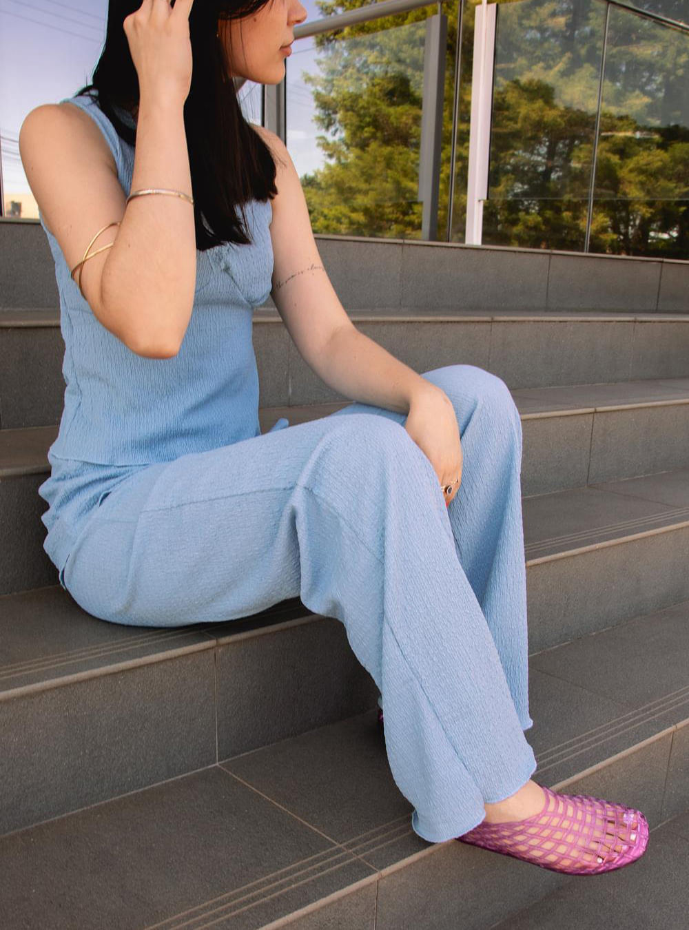 Sapatilha Petite Jolie Mesh Chiclete Translúcido PJ7760