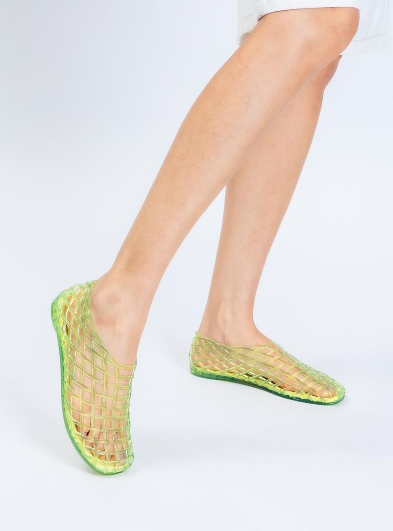 Sapatilha Petite Jolie Mesh Limão Translúcido PJ7760