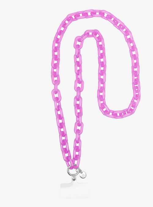 Alça Para Celular Petite Jolie Chiclete Translúcido PJ20331