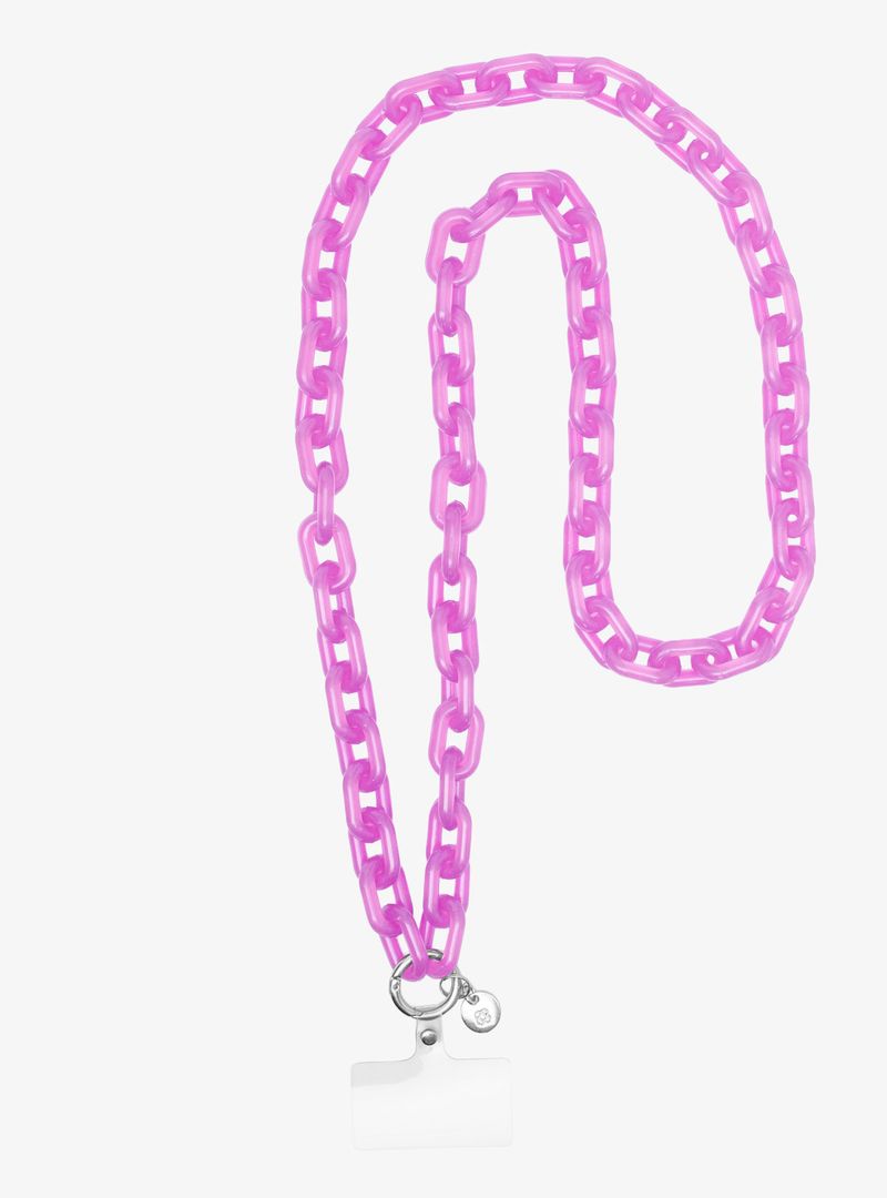 Alça Para Celular Petite Jolie Chiclete Translúcido PJ20331