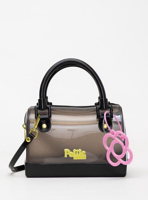 Bolsa Infantil Petite Jolie Mini Bloom Preto PJ11156IN