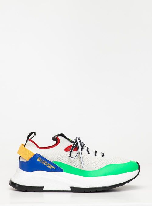 Tênis Petite Jolie Puff Sneaker White/Branco Alvo PJ7130II