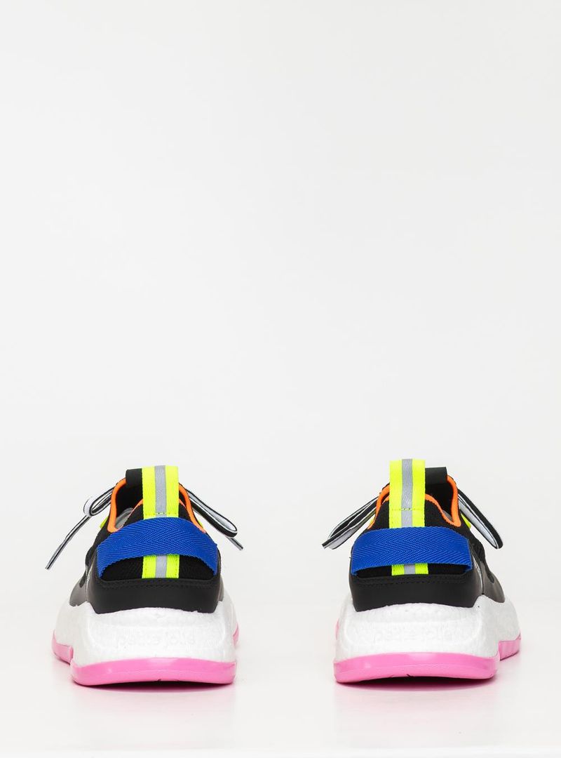 Tênis Petite Jolie Puff Sneaker Preto/Chiclete PJ7130II