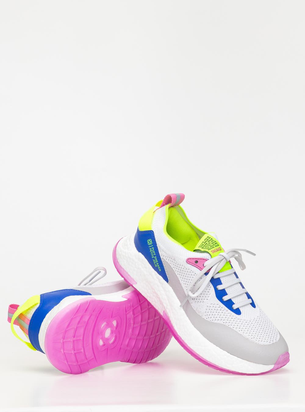 Tênis Petite Jolie Puff Sneaker White/Chiclete PJ7130II