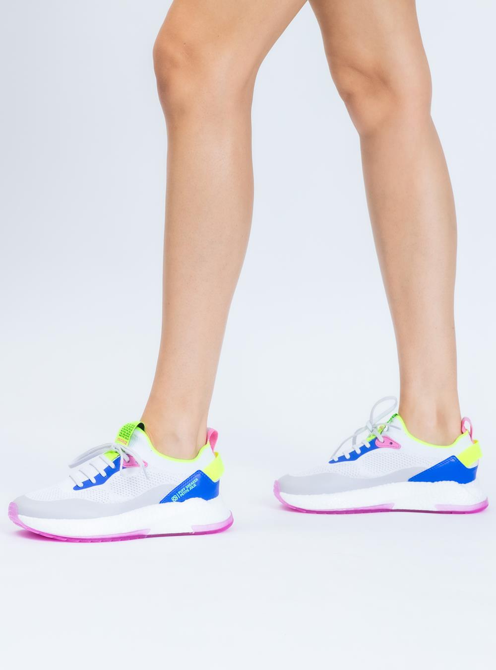 Tênis Petite Jolie Puff Sneaker White/Chiclete PJ7130II