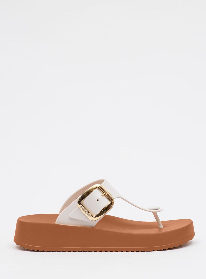 Chinelo Petite Jolie Day White/Doce De Leite PJ7499