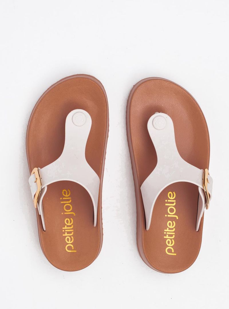 Chinelo Petite Jolie Day White/Doce De Leite PJ7499