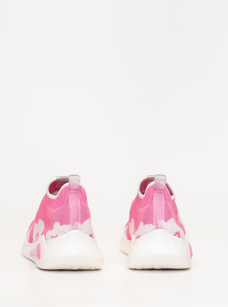 Tênis Infantil Petite Jolie Hype In Chiclete/Branco PJ7749IN