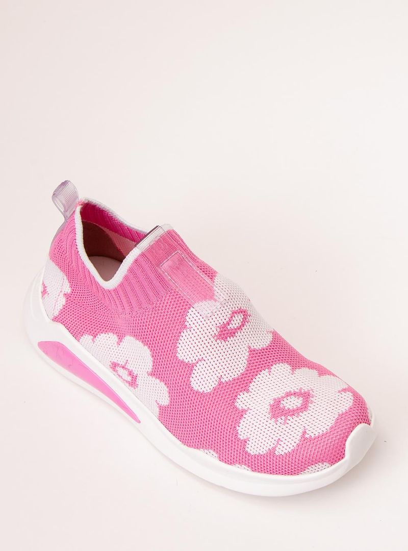 Tênis Infantil Petite Jolie Hype In Chiclete/Branco PJ7749IN