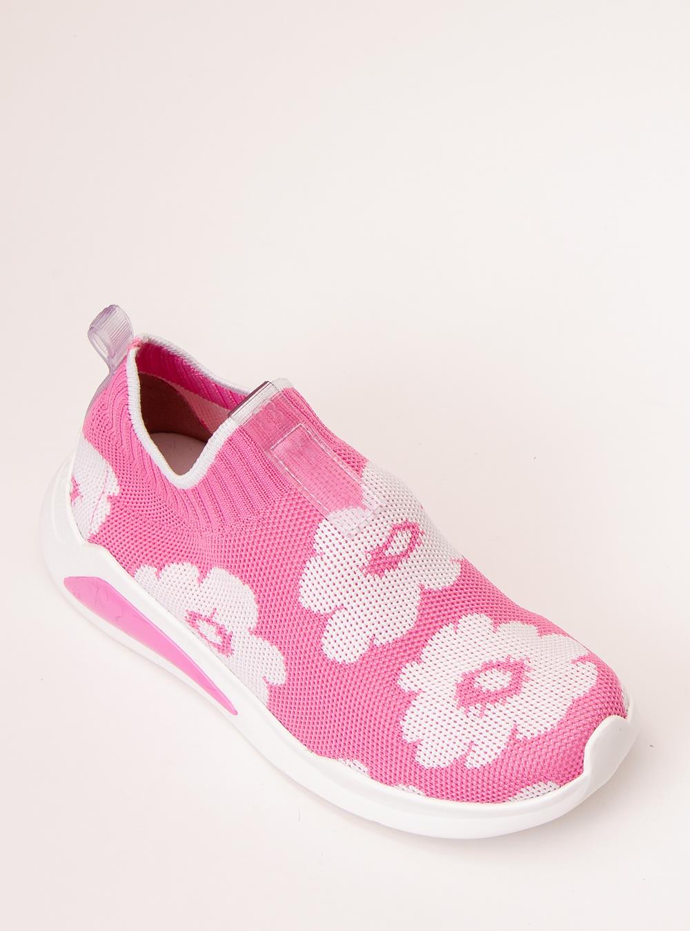 Tênis Infantil Petite Jolie Hype In Chiclete/Branco PJ7749IN