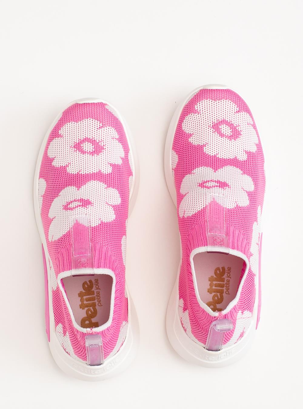 Tênis Infantil Petite Jolie Hype In Chiclete/Branco PJ7749IN