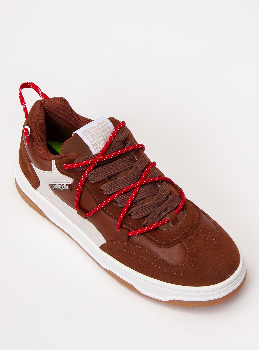 Tênis Petite Jolie Shoot Chocolate/White/Avela Light PJ7754