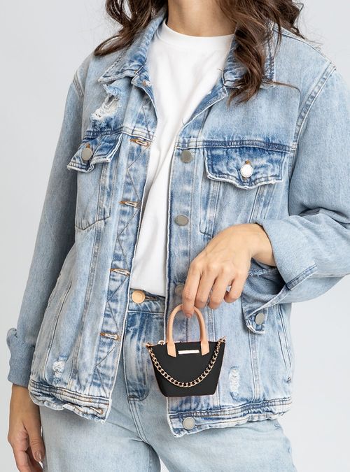 Acessório Petite Jolie Mini Shopping Preto PJ20302