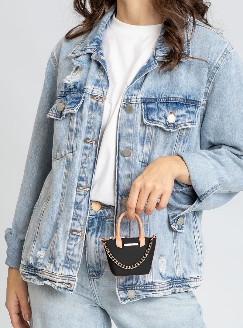 Acessório Petite Jolie Mini Shopping Preto PJ20302