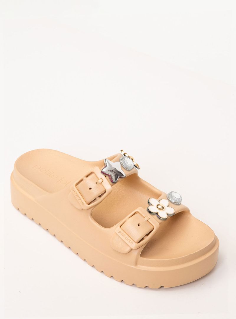 Tamanco Petite Jolie Malibu Areia PJ7834