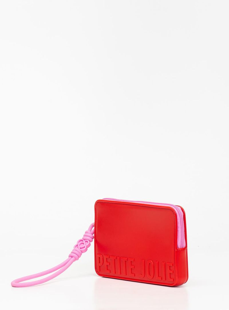 Carteira Petite Jolie Push Tomate/Chiclete PJ20167