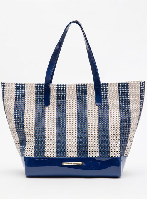 Bolsa Petite Jolie Ibiza White/Dark Blue PJ11286