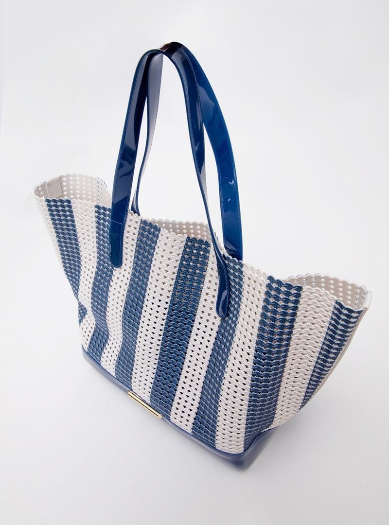 Bolsa Petite Jolie Ibiza White/Dark Blue PJ11286