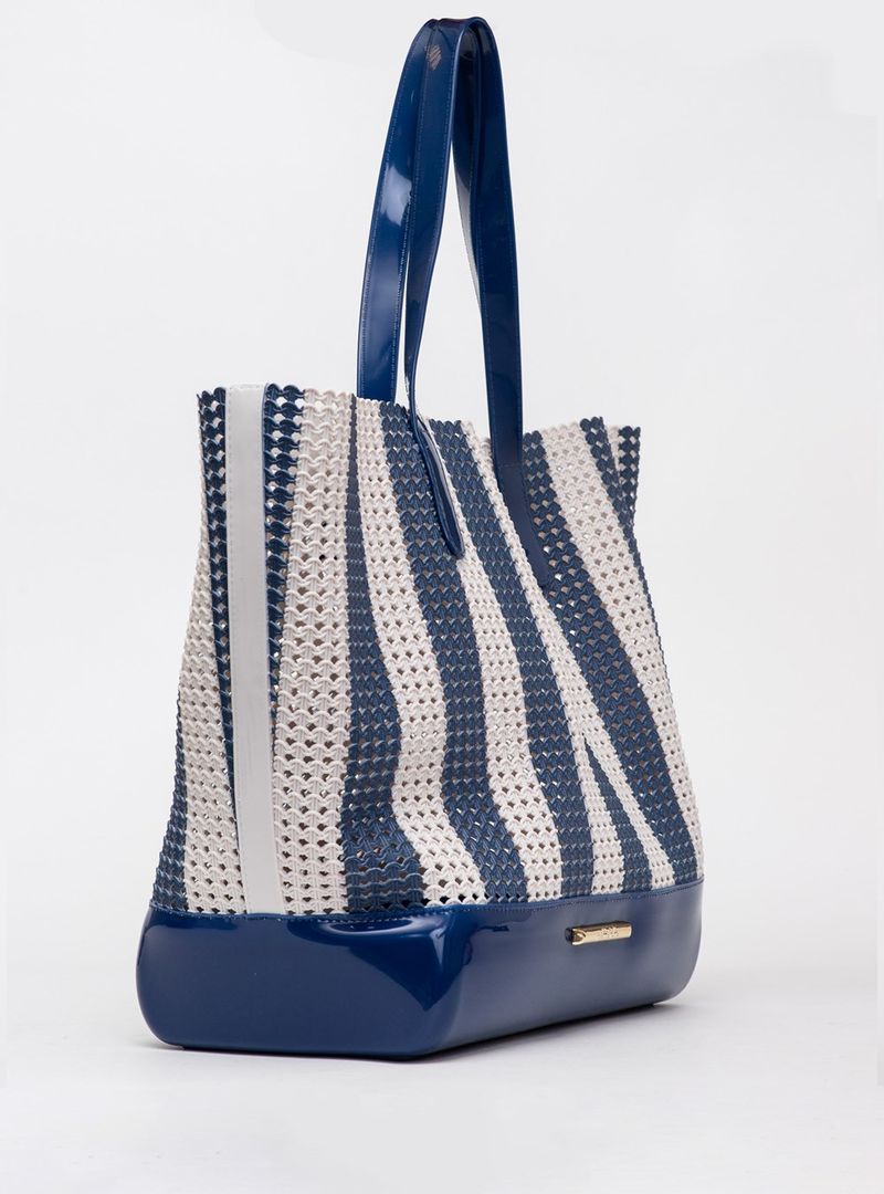 Bolsa Petite Jolie Ibiza White/Dark Blue PJ11286