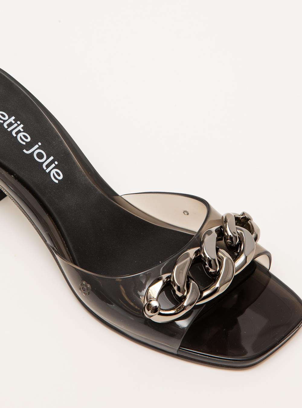 Tamanco Petite Jolie Icon Translúcido PJ7434