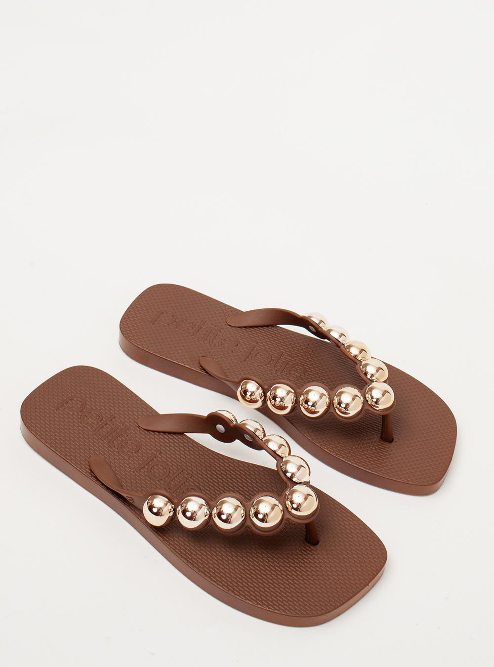 Chinelo Petite Jolie Refresh Bold Chocolate PJ7631
