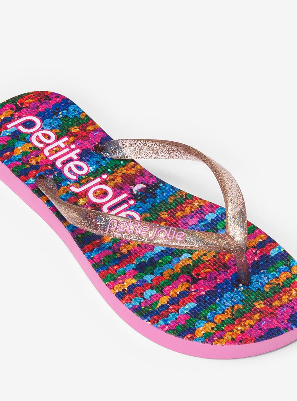 Chinelo Petite Jolie Fresh Glitter Ouro/Carnaval PJ6969