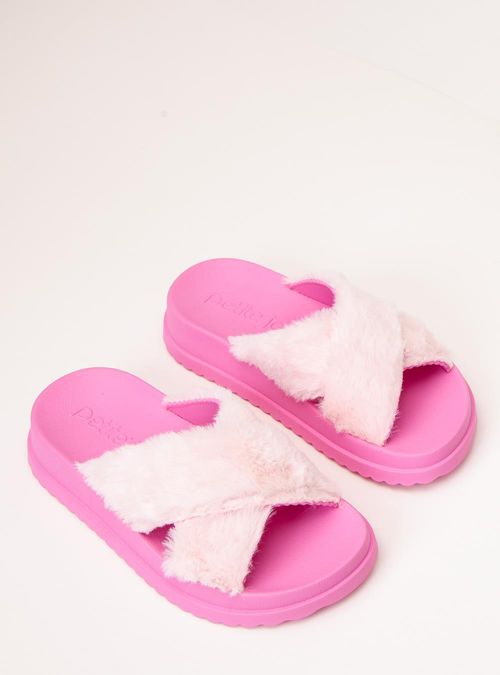 Chinelo Infantil Petite Jolie Smash Fur Chiclete PJ7709IN