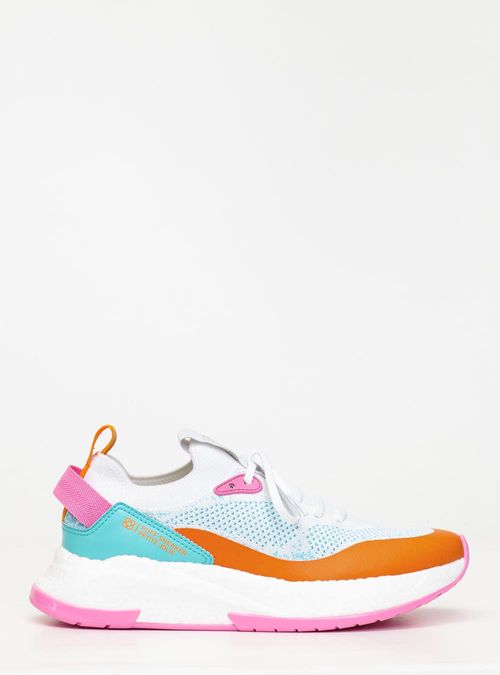 Tênis Petite Jolie Puff Sneaker Branco Chiclete PJ7130II