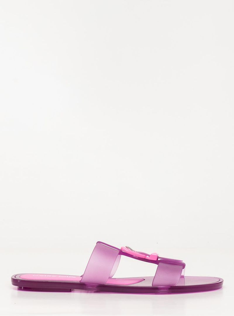 Chinelo Petite Jolie Jimmy Chiclete Translúcido PJ7662