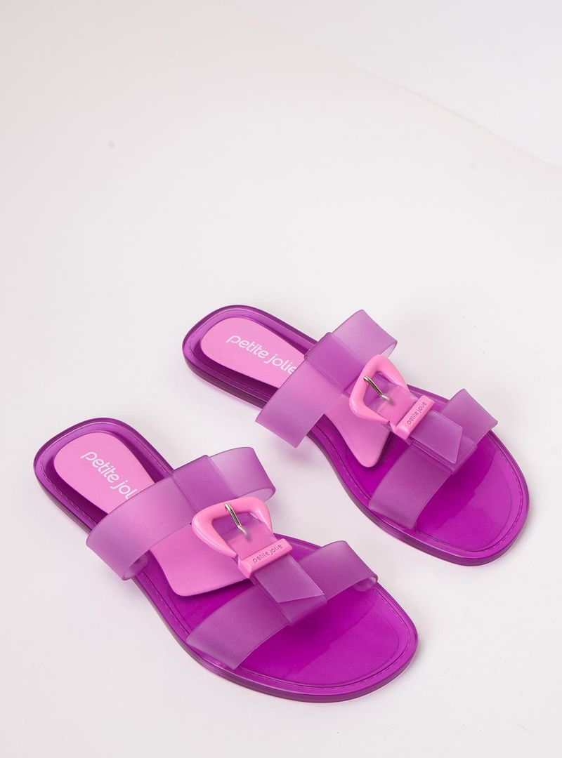 Chinelo Petite Jolie Jimmy Chiclete Translúcido PJ7662